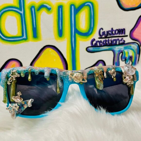 Cosmic Swirl Sunglasses by Drip Creations main image 14